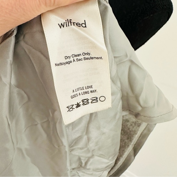 Sz S Aritzia WILFRED Wool Wrap Mini Skirt - Picture 7 of 8